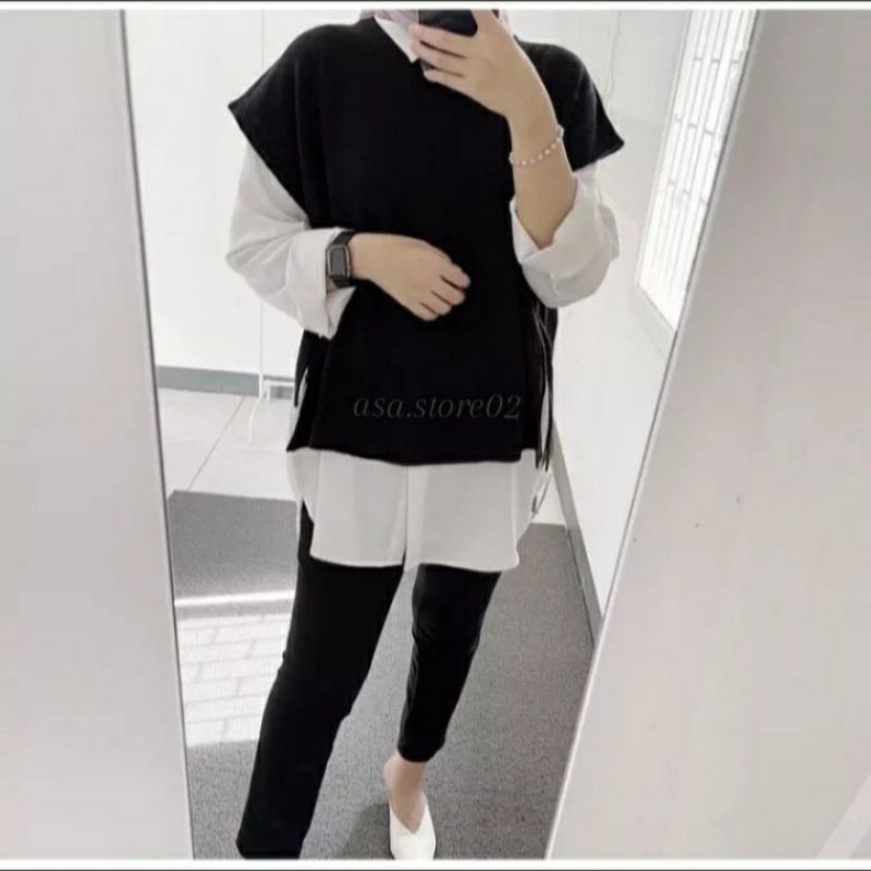 ROMPI RAJUT TALI / ANDIN VEST KNIT / ROMPI TALI WANITA