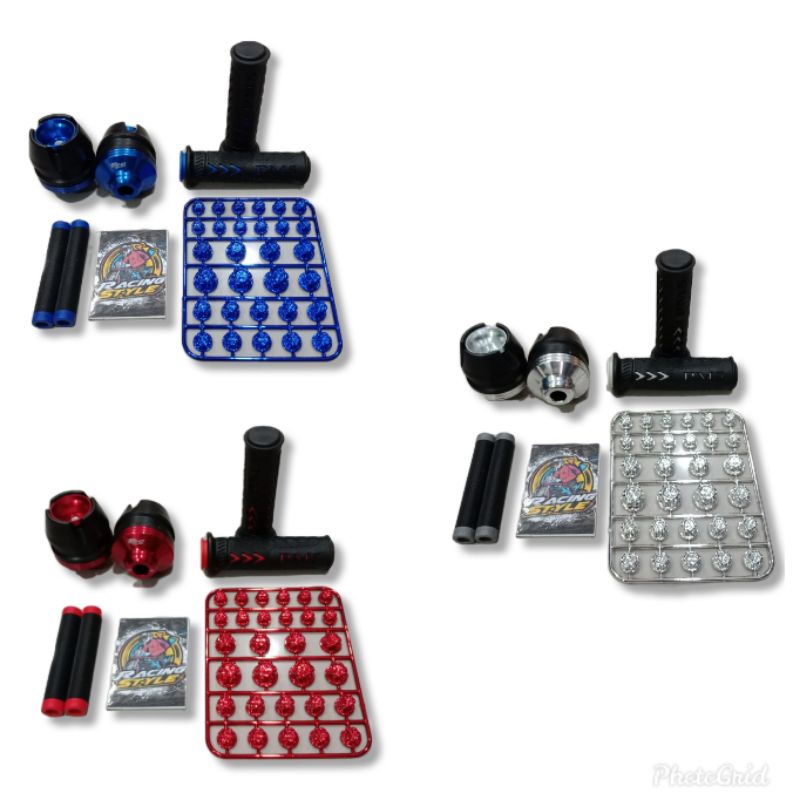 PAKETAN VARIASI MOTOR 4 IN 1 TERMURAH MONEL BAUT + JALU AS + GRIP PANAH + KARET HANDELE PNP BEAT VAR