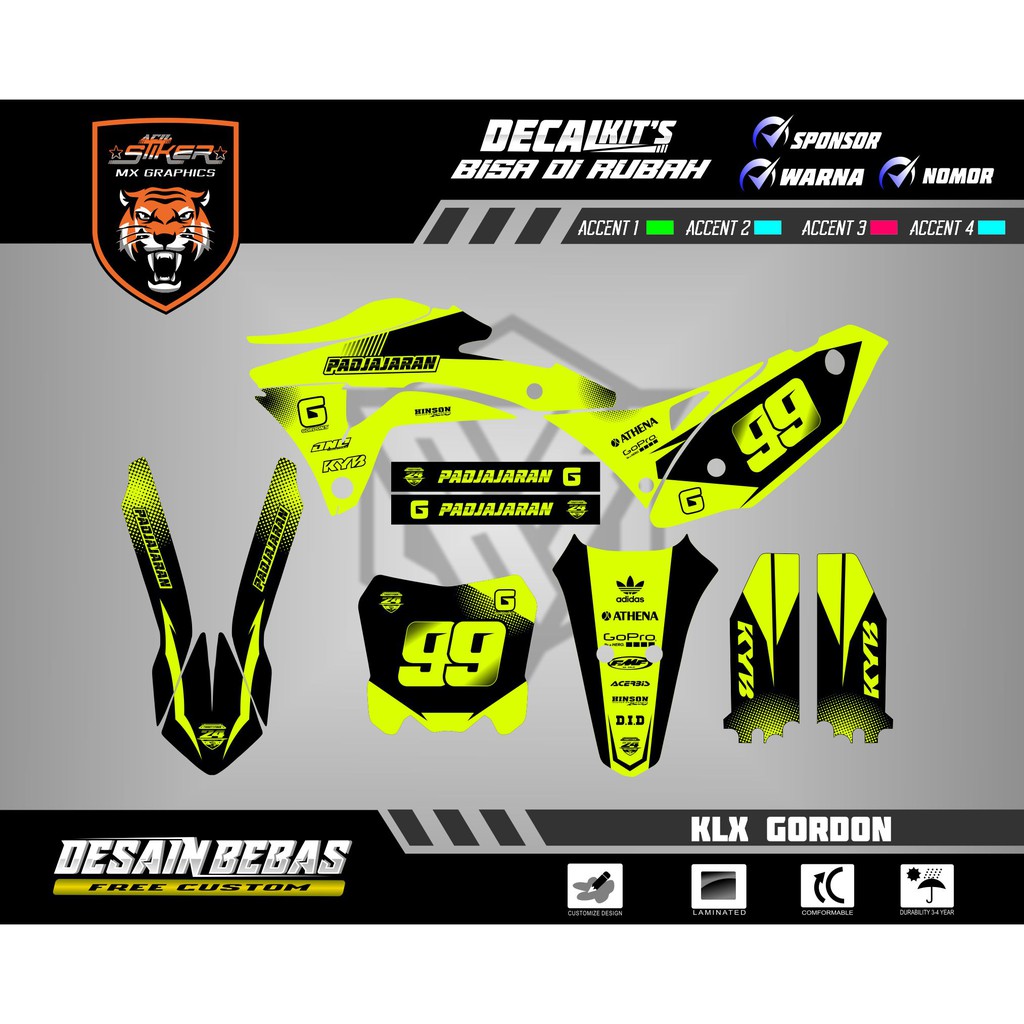

DECAL KLX GORDON STABILO