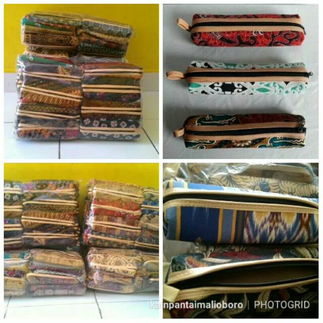 

10PCS DOMPET PENSIL BATIK MOTIF DAN WARNA RANDOM