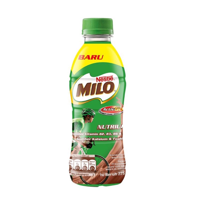 

MILO ACTIV-GO NUTRIUP BOTOL 225ml x 4btl/ Susu Milo/ Import