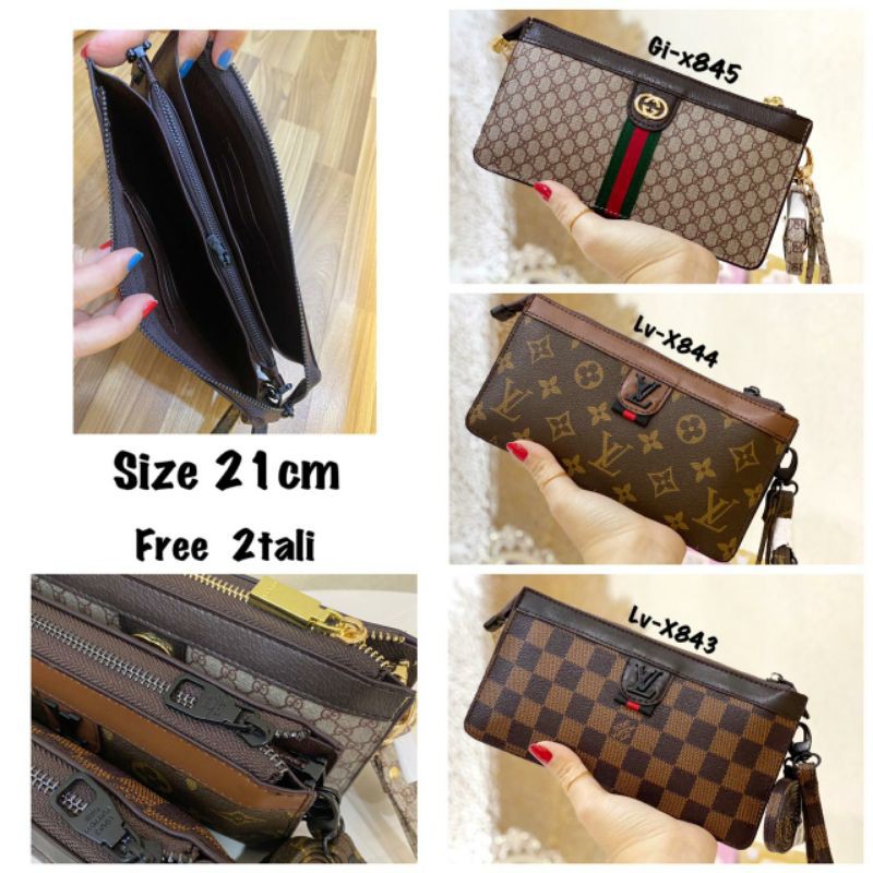 Clutch Selempang Gucci wanita uk 21cm branded import