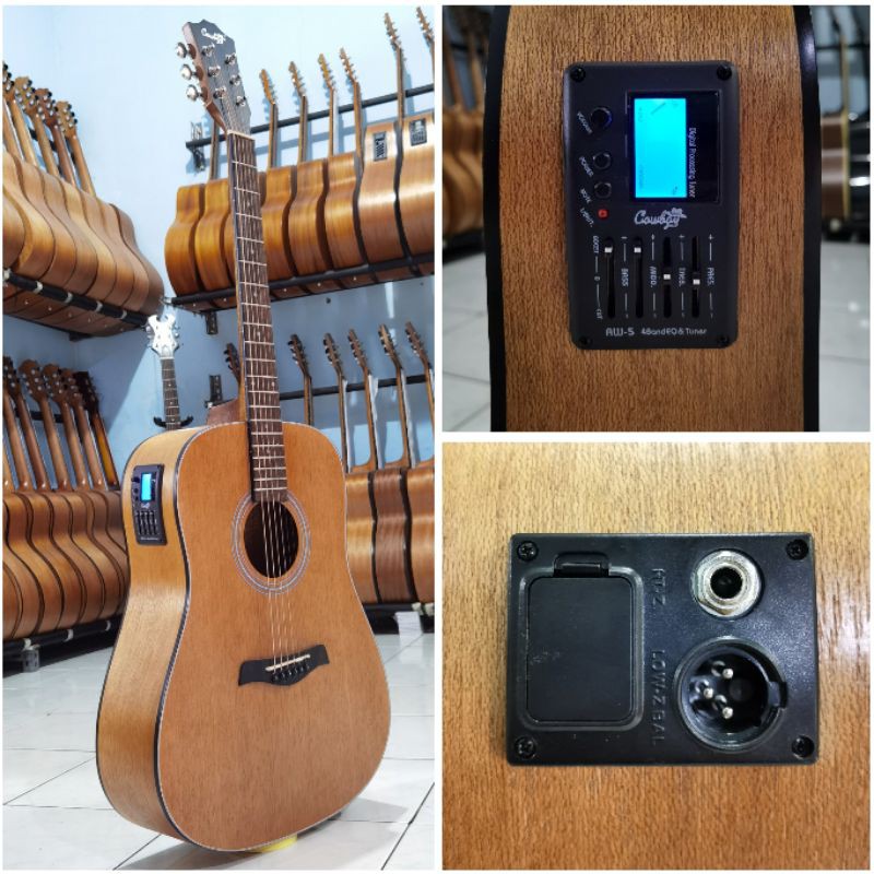Gitar Cowboy GW-240NS / GW 240 NS Akustik  Elektrik Tuner Original