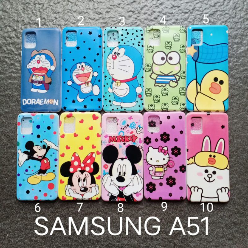 Case gambar Samsung A51 motif cewek ( 3 motif ) soft softcase softshell silikon cover casing kesing housing