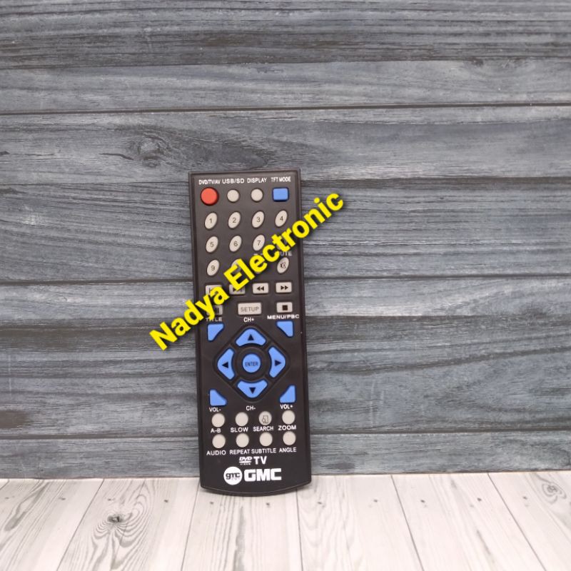 REMOTE REMOT DVD TV GMC PORTABLE  ORIGINAL ASLI