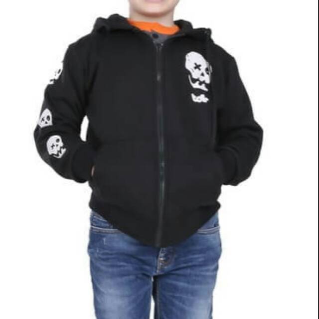 SALE JAKET ANAK COWOK HOODIE ANAK LAKI-LAKI WARNA HITAM USIA UMUR 6 7 8 9 10 11 12 TAHUN MURAH ORI