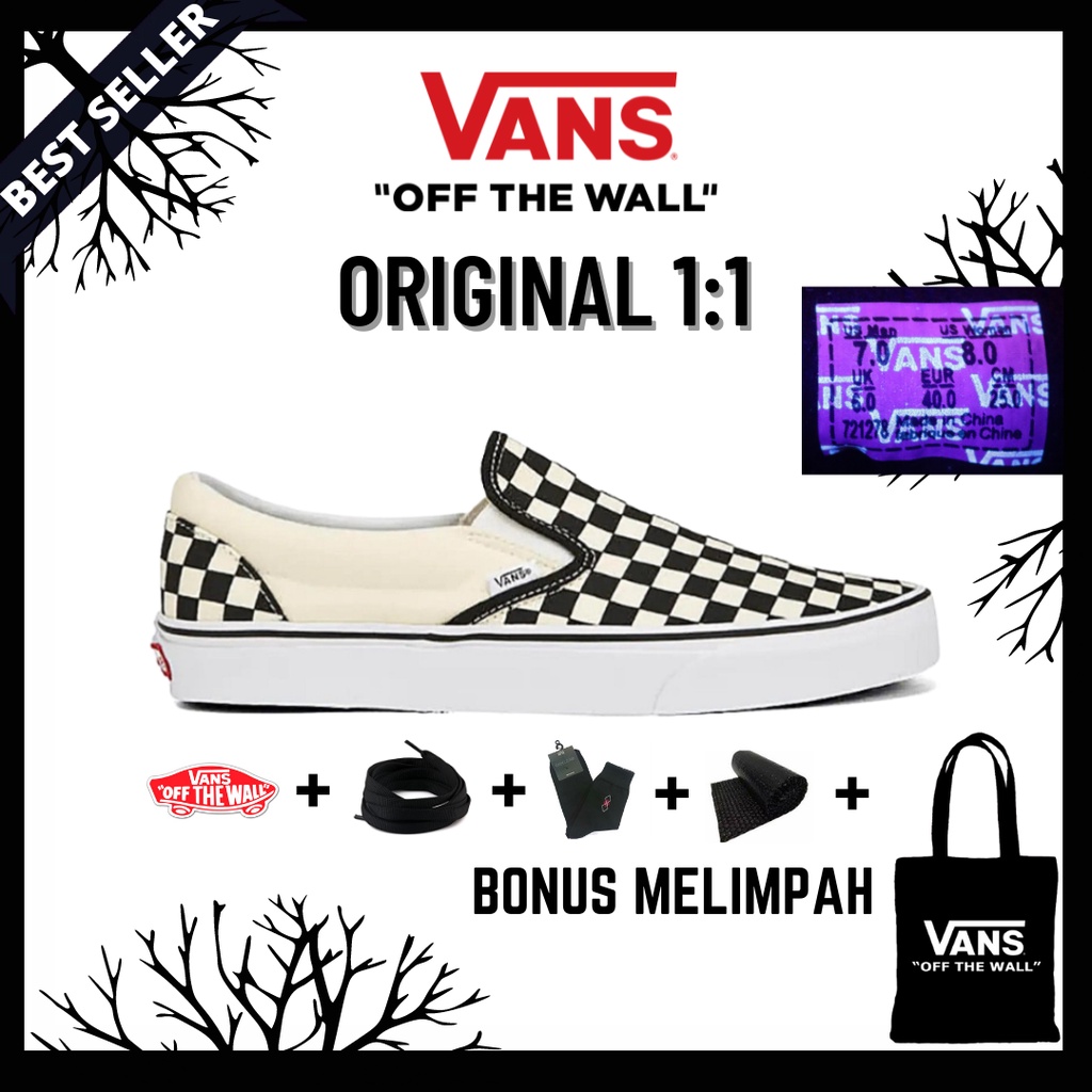 VANS SLIP ON CHECKERBOARD / VANS SLIP ON CATUR