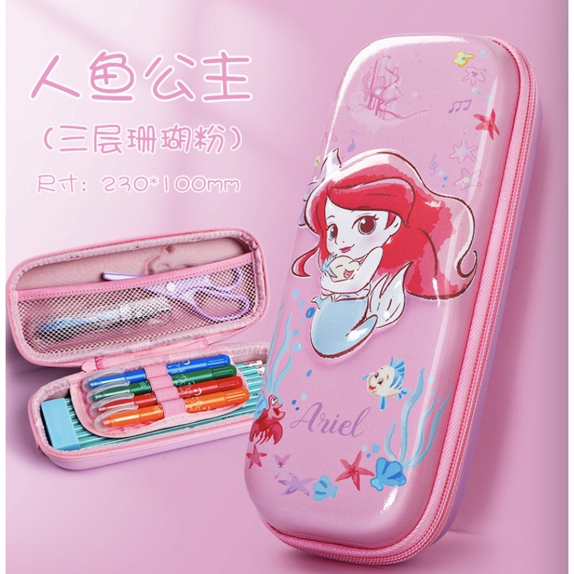 

Kotak Pensil Anak Hardcase 3D Karakter Princess Impor Tempat Pensil
