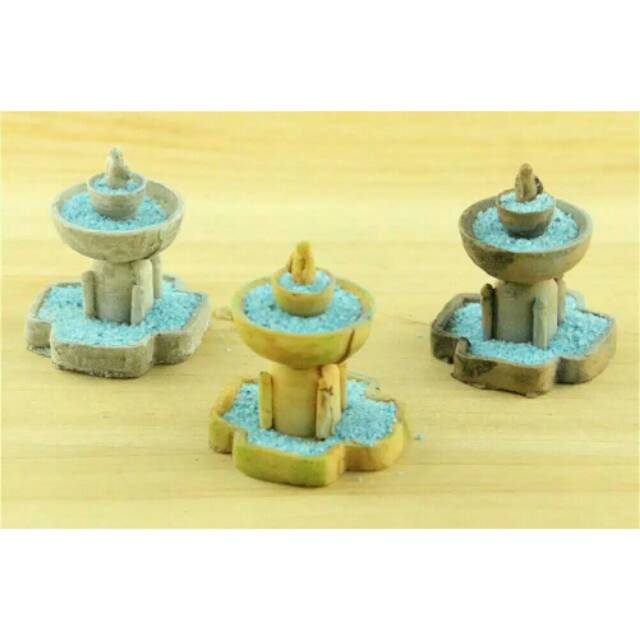 Miniatur Air Mancur Mini Hiasan Terrarium Pot Bunga Fairy Garden Mini Garden