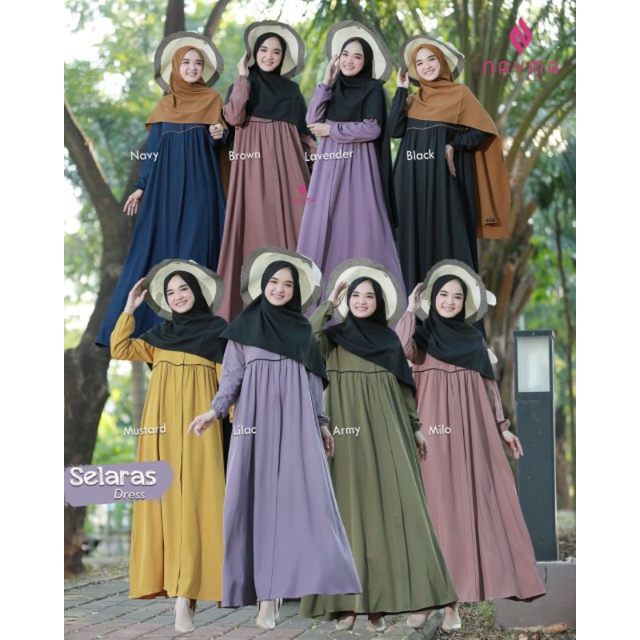 Selaras dress by Nayma Hijab / Gamis Selaras Dress