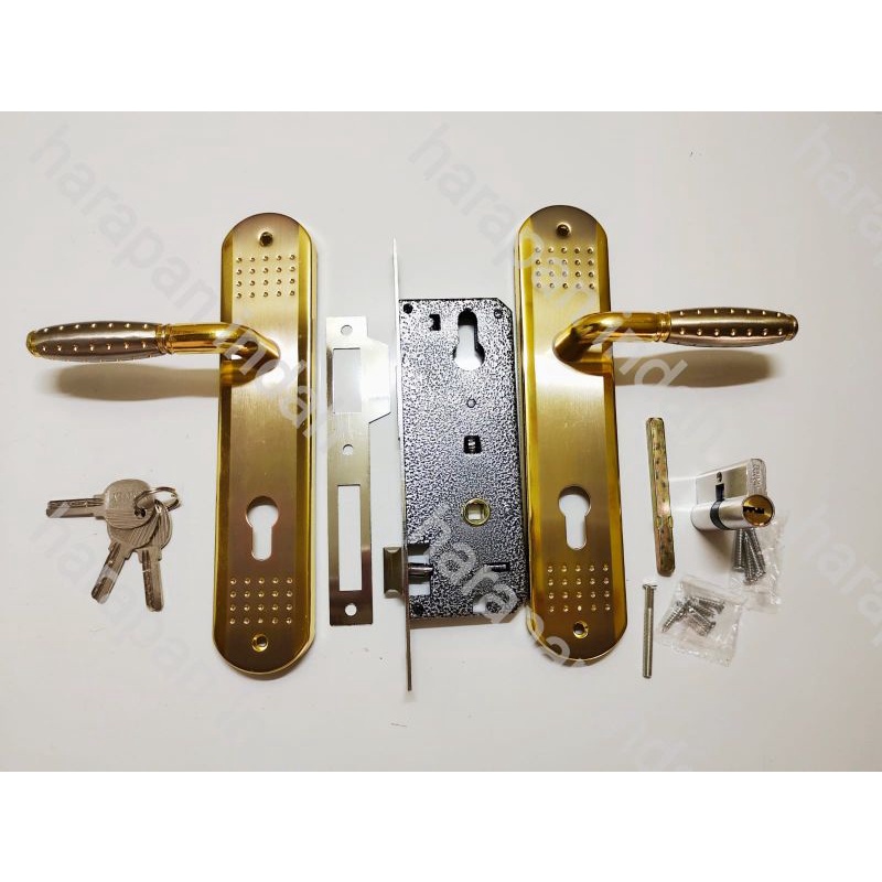 KUNCI PINTU SET BESAR - HANDLE PINTU RUMAH - FULL