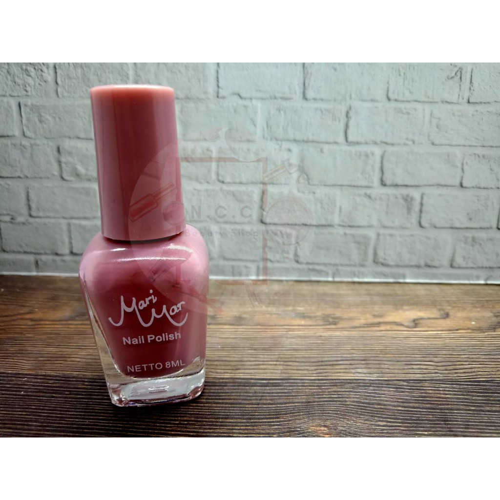 [SATUAN] * NCC *  Marimar Cat Kuku Kutek Warna Nail Polish - Nude Series And Glitter Series - Per 1 pcs