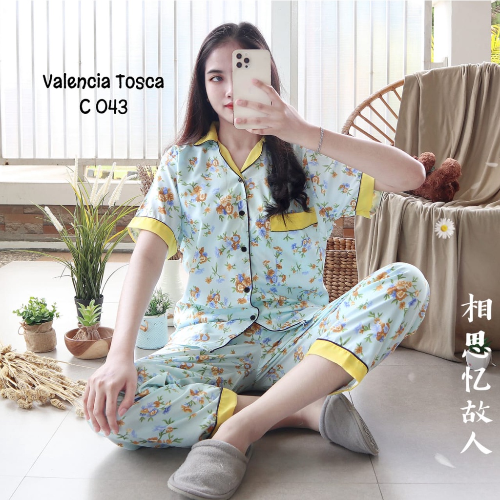 PIYAMA DEWASA CP  MOTIF   piyama wanita baju tidur-valenica tosca nw