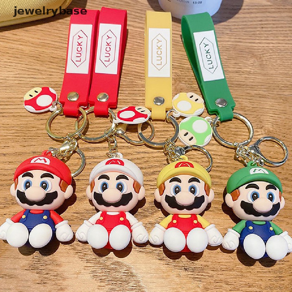 (jewelrybase) Boneka Karakter Kartun Super Mario bros Luigi Jamur Lucu