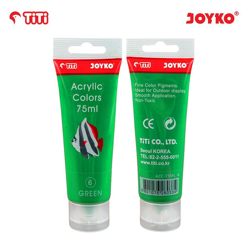 

Acrylic Color Cat Akrilik Joyko TiTi ACC-75ML-6 Green Color Warna