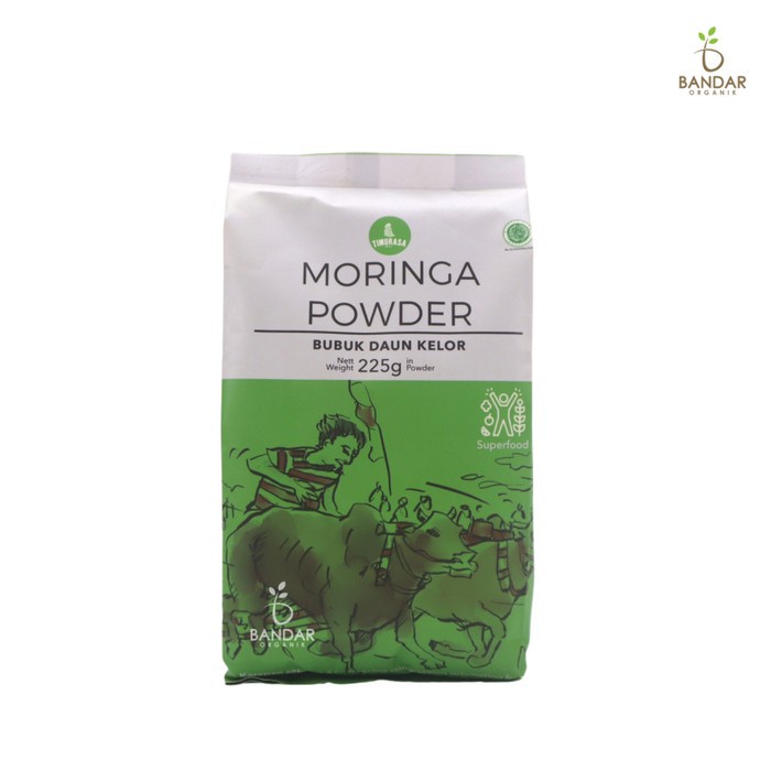 

COD Moringa Powder / Bubuk Daun Kelor Natural 500gr - Timurasa - 225 Gram