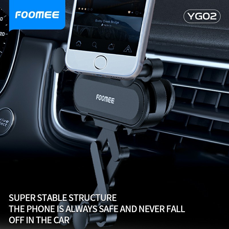 Car Holder AC Foomee YG02 Car Mount Holder Auto Lock Bracket Stand