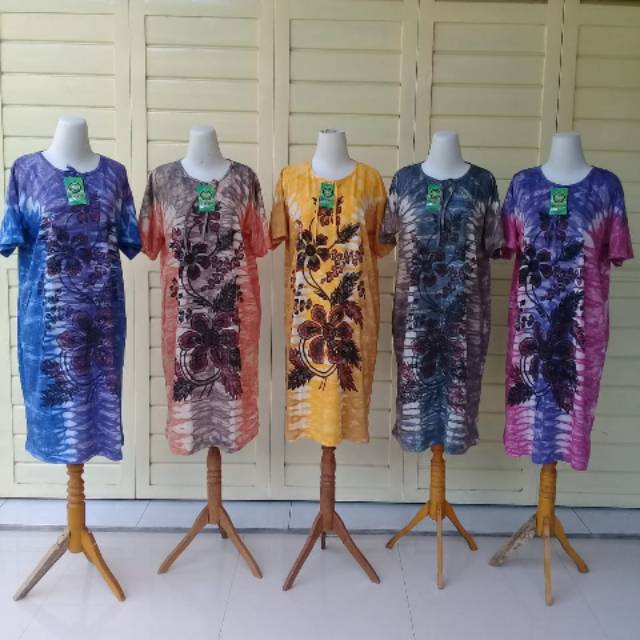 ROMO DASTER / Daster Kaos abstrak / Tie Die Terviral Di Shopee Ory DASTER KAOS BATIK| Motif ABSTRAK