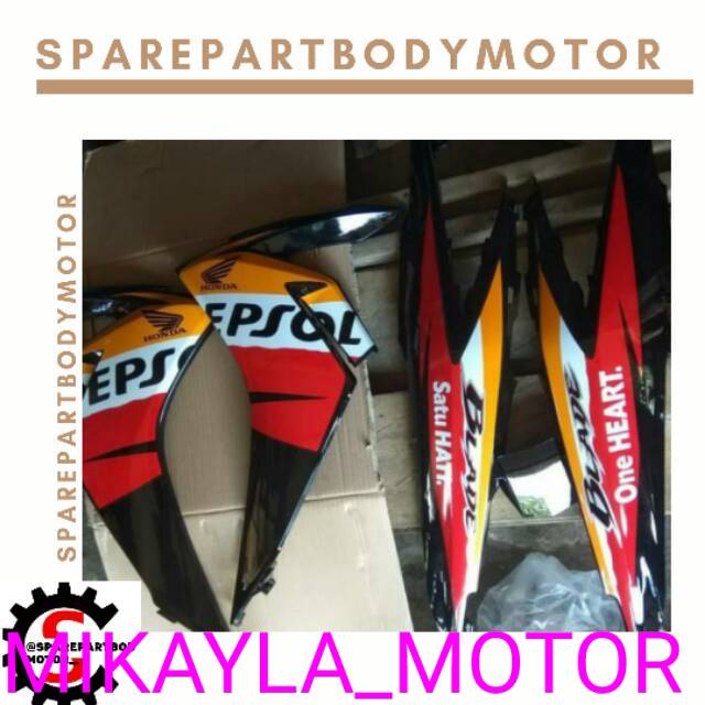 COVER BODY HONDA BLADE REPSOL 2011-2012-2013