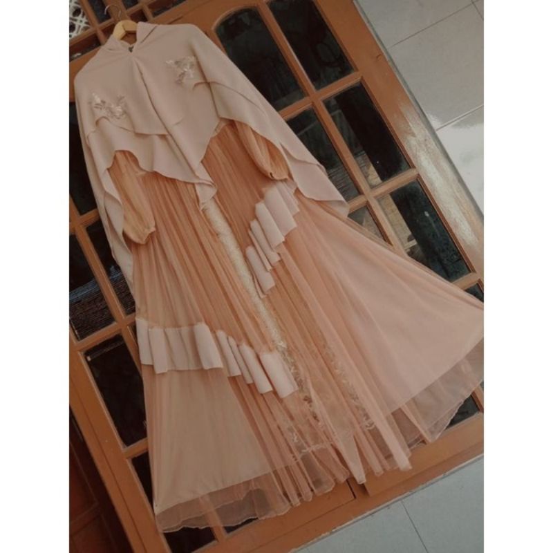 ( BISA COD ) | SET GAMIS SYARI TILE KRIWIL PESTA | GAMIS TILE BORDIR MEWAH | GAMIS MEWAH REMPEL