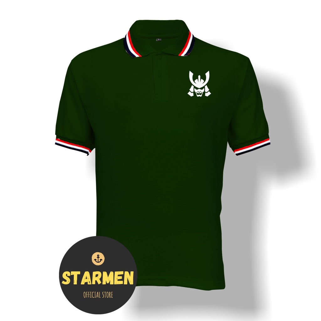 Kaos Polo Shirt Pria Kerah Logo SAMURAI