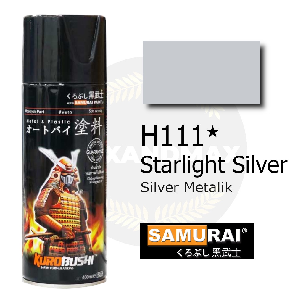 Samurai Paint Starlight Silver H111 Silver Metalik 400 ml - Cat Semprot