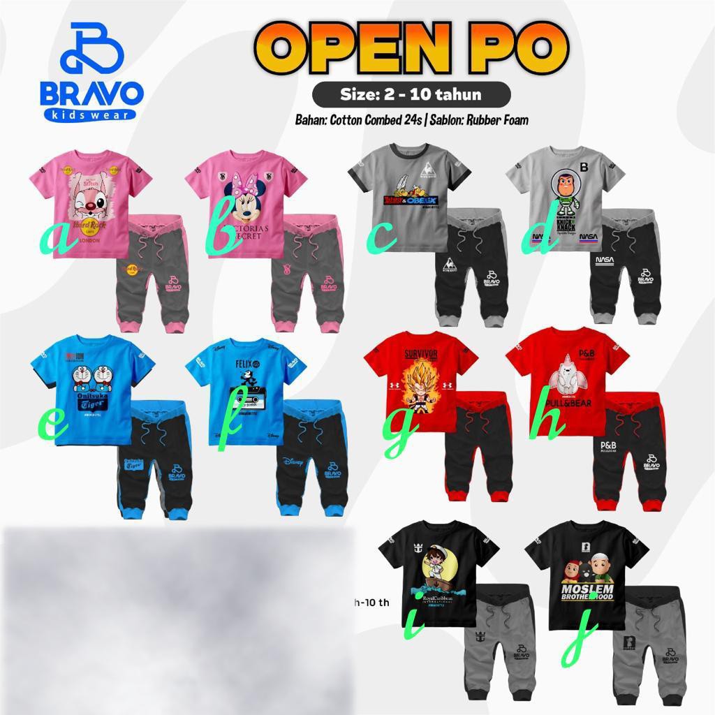 SETELAN ANAK LAKI-LAKI DAN PEREMPUAN BRAVO KIDSWEAR