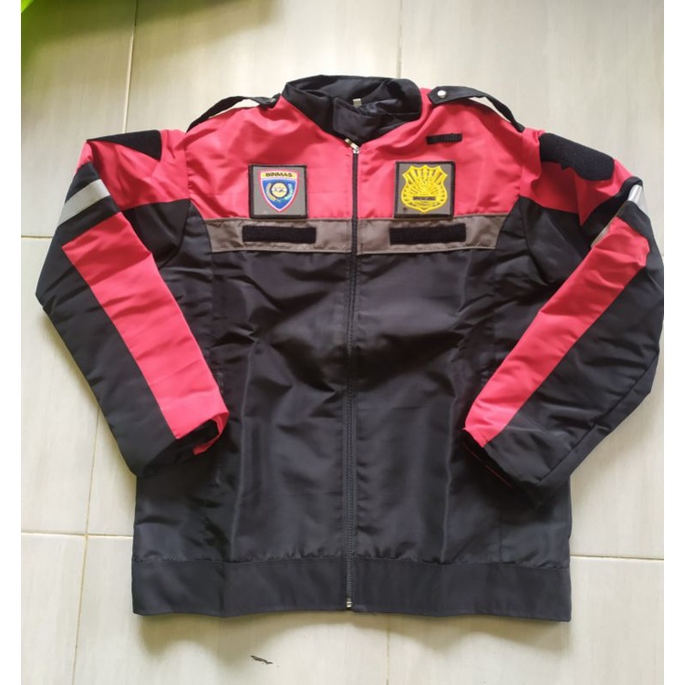 JAKET BHABINKAMTIBMAS JAKET TASLAN WATERPROOF JAKET POLISI