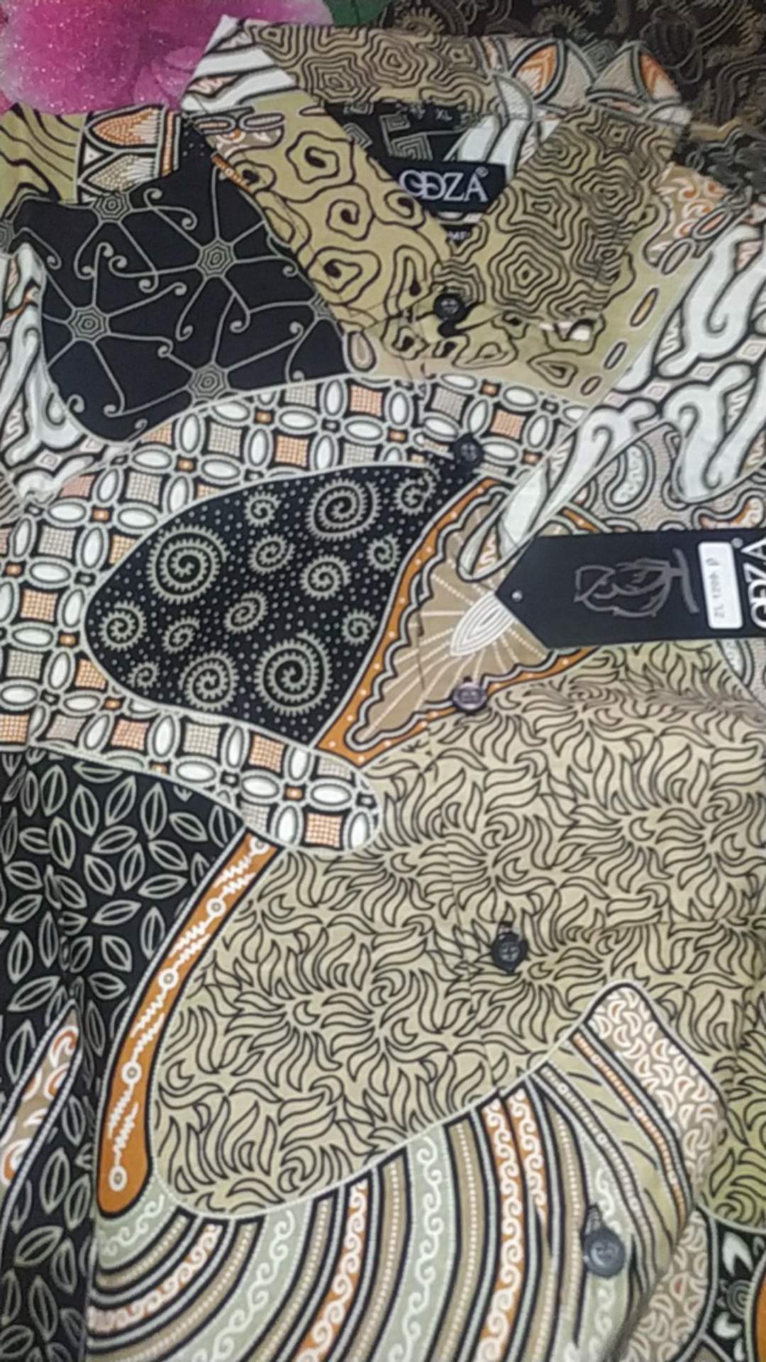 Odza Batik Slimfit Pria Lengan Panjang Modern Hem Saniva