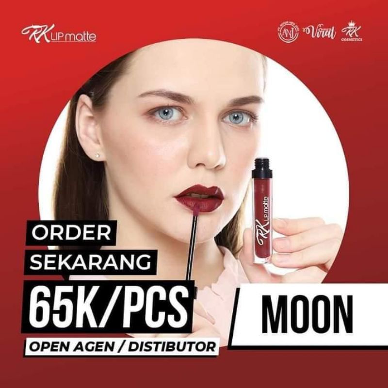 Rk lipmatte / lip cream / lipstik matte/ kosmetik viral/ anj/asli original bpom