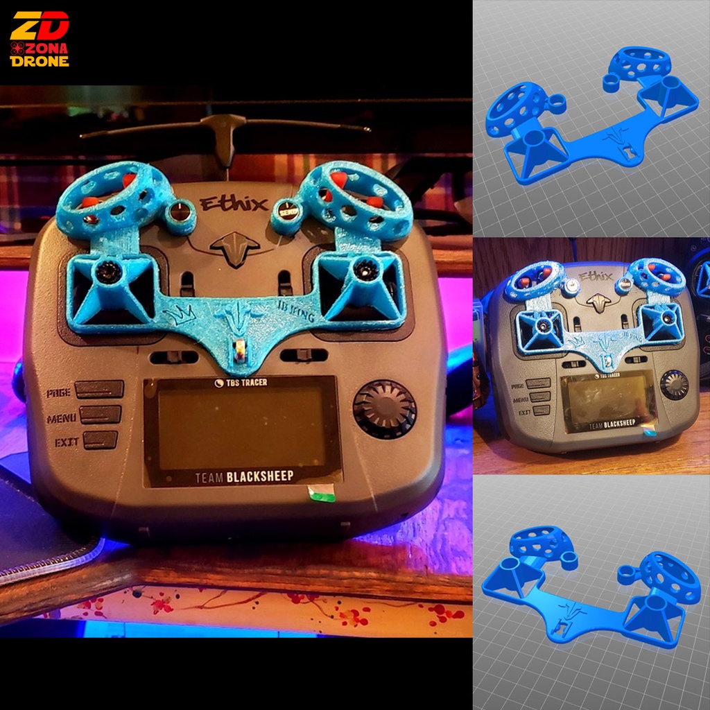 TBS Mambo Gimbal Stick Guard and Switch Protector FPV Drone 3D Print