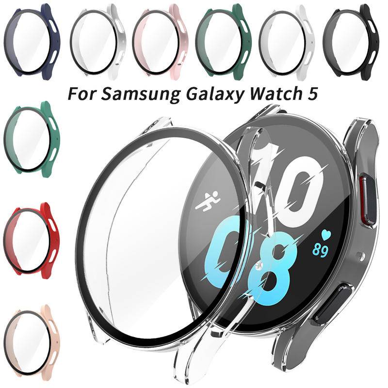 Case Bumper Pelindung Layar Bahan PC Ukuran 40mm 44mm Untuk Samsung Galaxy Watch 5 40mm 44mm