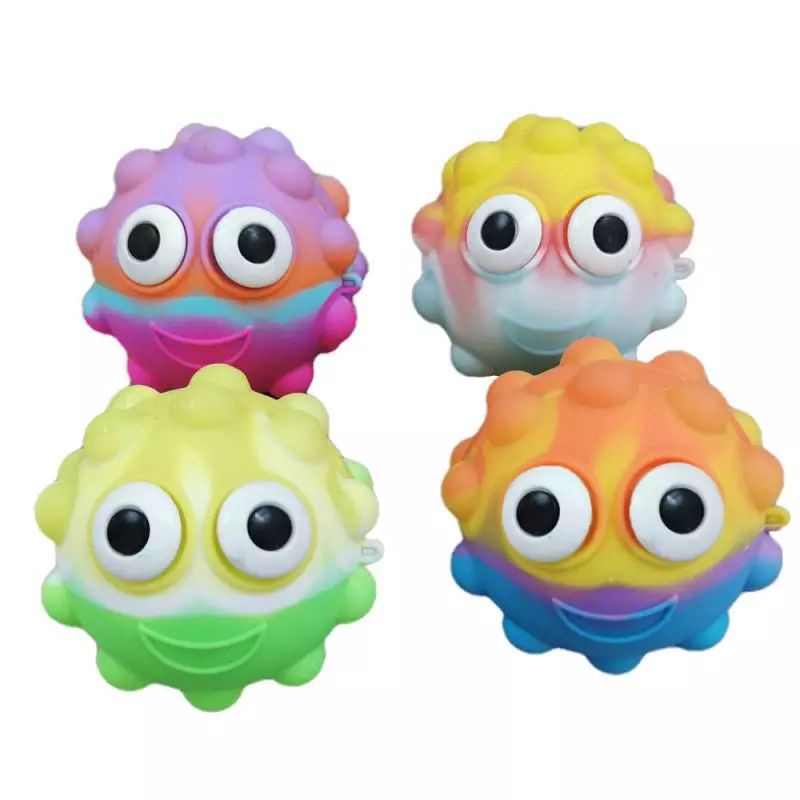 Mainan anak POP IT fidget push RAINBOW bahan lentur tebal TERMURAH-2