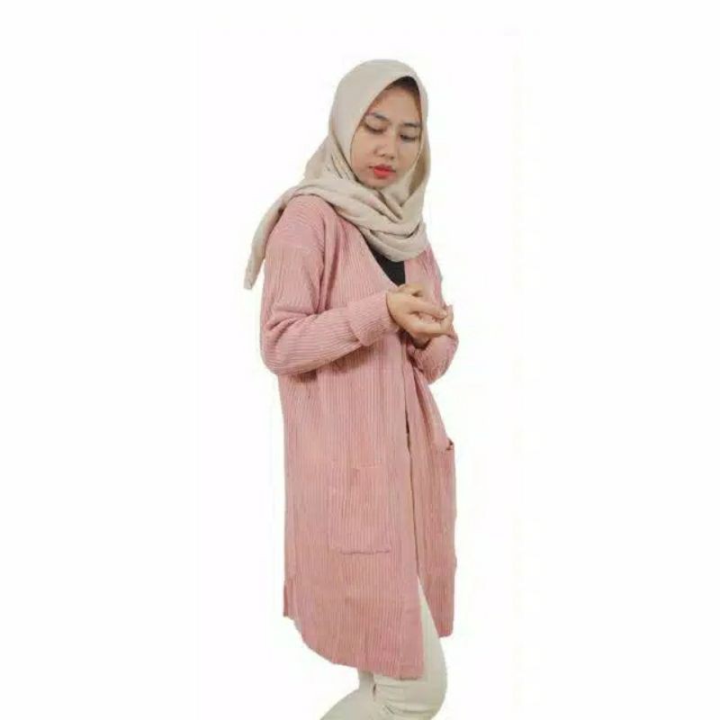 DISCON!!CARDIGAN RAJUT WANITA /LONG CARDIGAn BELLE /CardIgan Oversize /Cardigan Outer wanita /discon-5