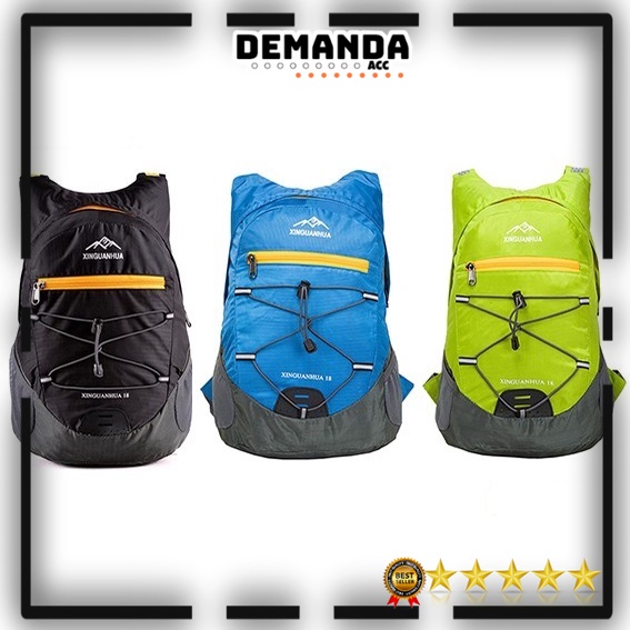 Xinguanhua Tas Gunung Hiking Camping Carrier Lipat Anti Air 17L / Folding Mountain Bag Waterproof Backpack - XA94WD