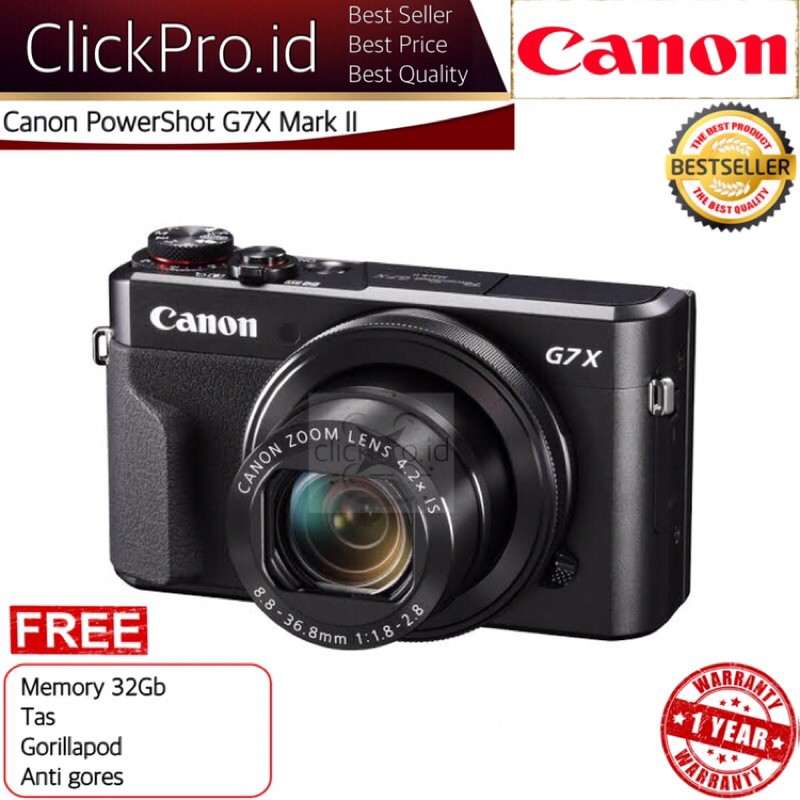 Canon PowerShot G7X Mark II