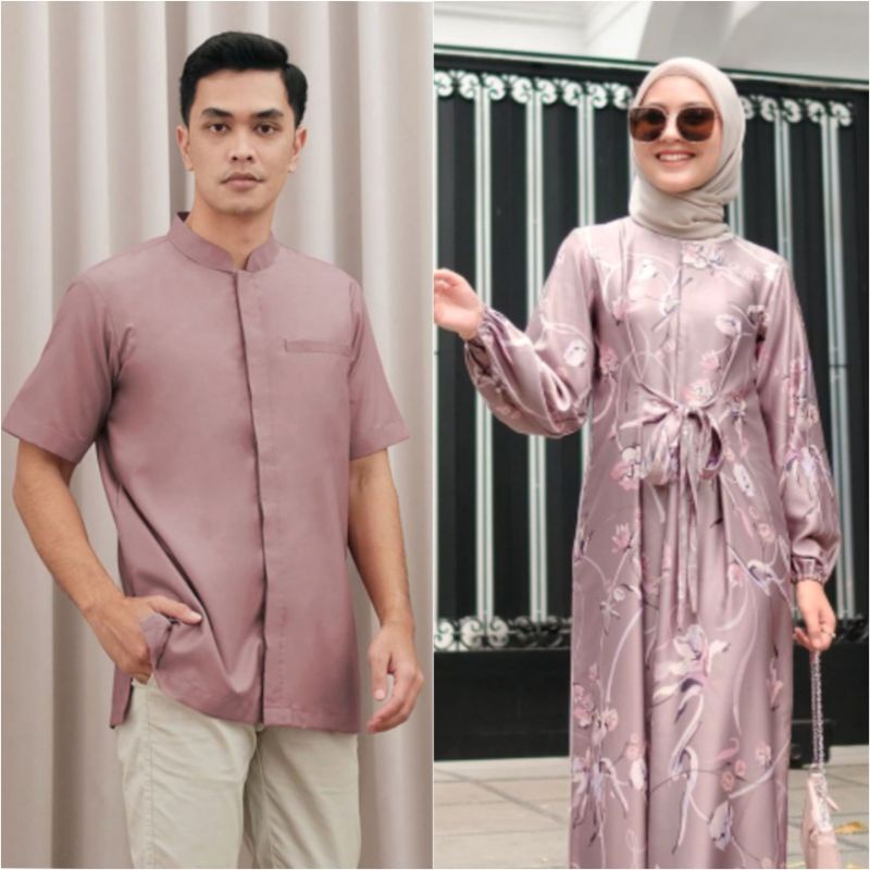 Fleur dress + plain koko (set) by Vanilla hijab official