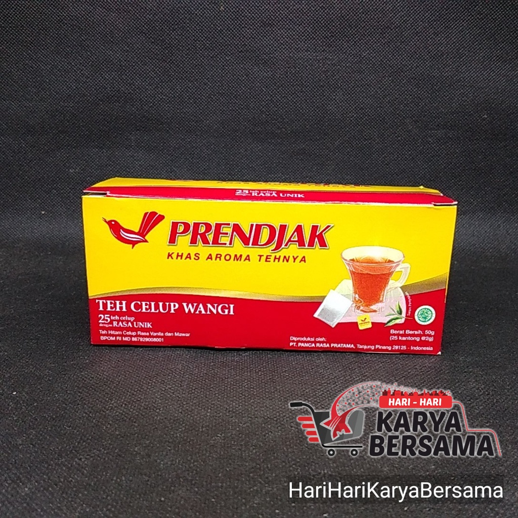 

PRENDJAK TEH CELUP WANGI ISI 25 KANTONG X 2GR