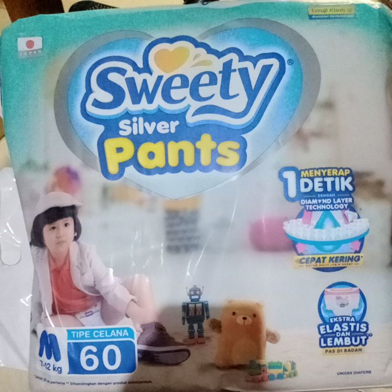 Sweety Silver Pants M60 / Pampers Sweety Silver M60 Celana