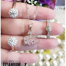 Titanium set perhiasan wanita t21