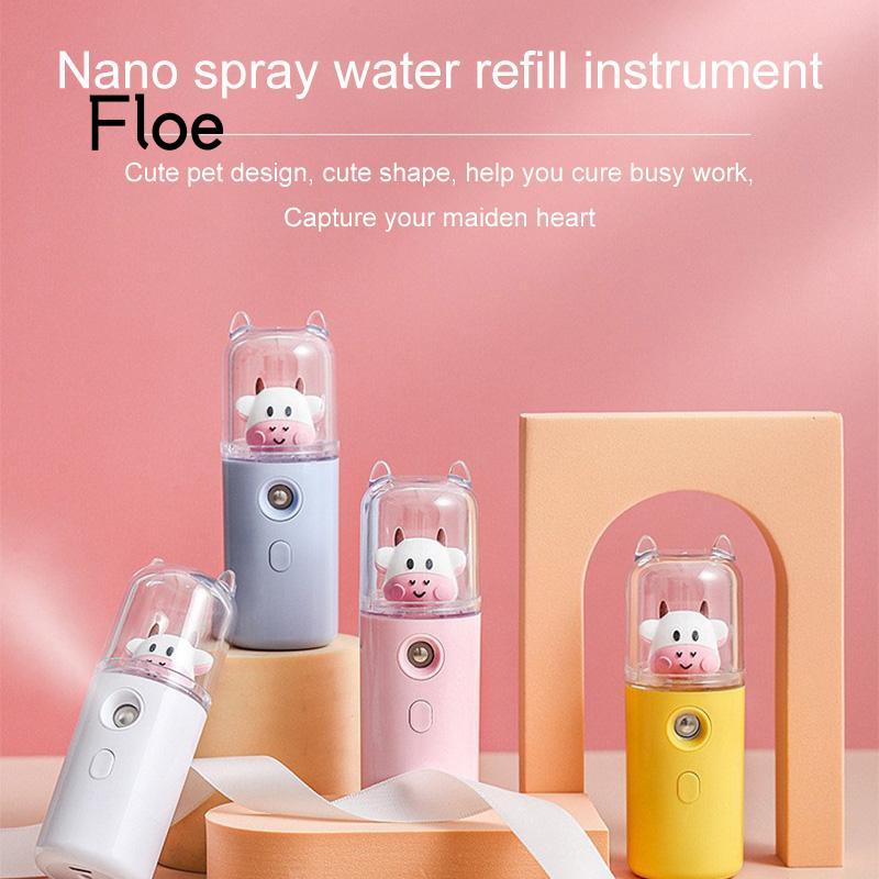 Fl Spray Steamer Pelembab Genggam Portable 30ml Untuk Perawatan Kulit Wajah