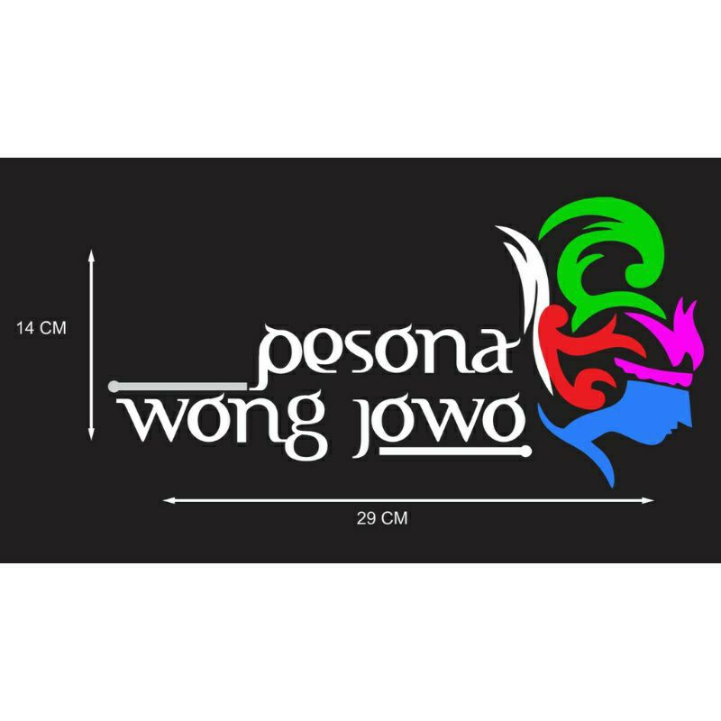 stiker Cutting Pesona wong Jowo,, stiker Pesona Wong Jowo,,stiker Cutting Truk, Mobil, Motor