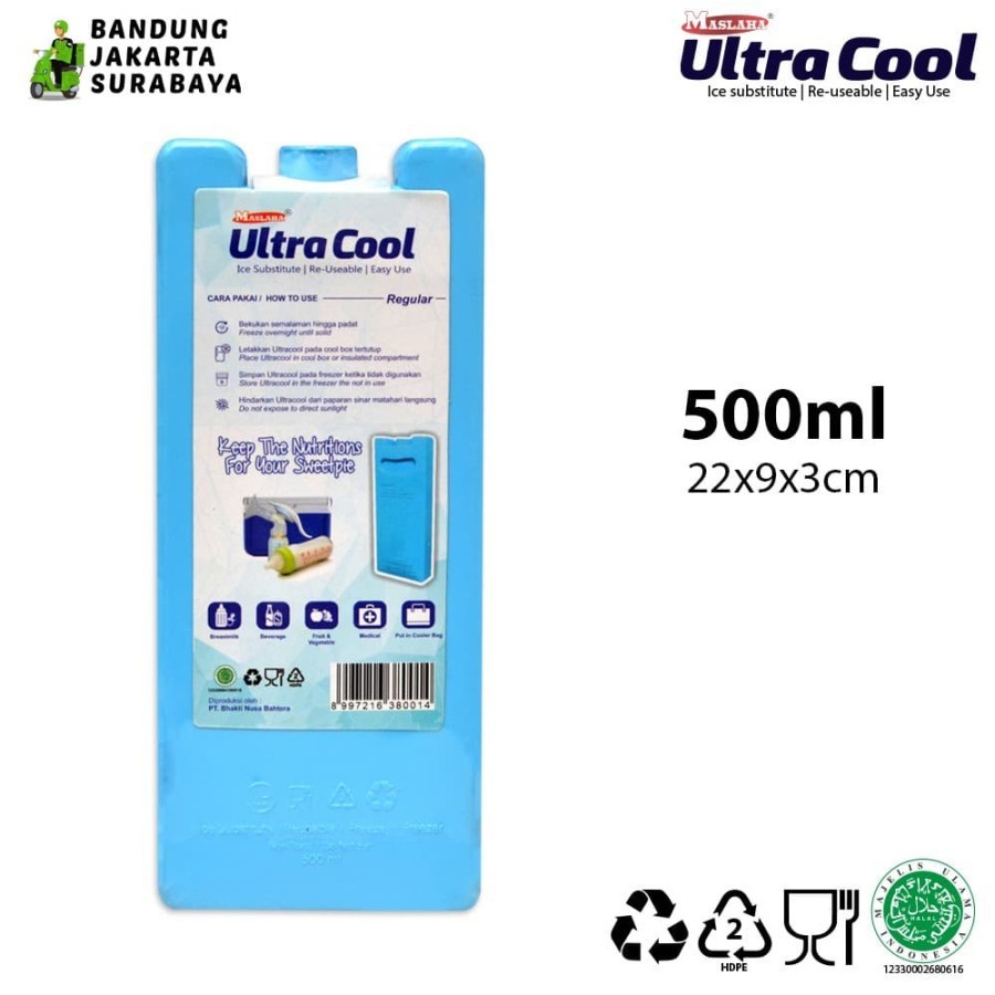 Ultra Cool | Ice Gel | Cool Pack Blue | Pengganti Es Batu Ultracool 500ml