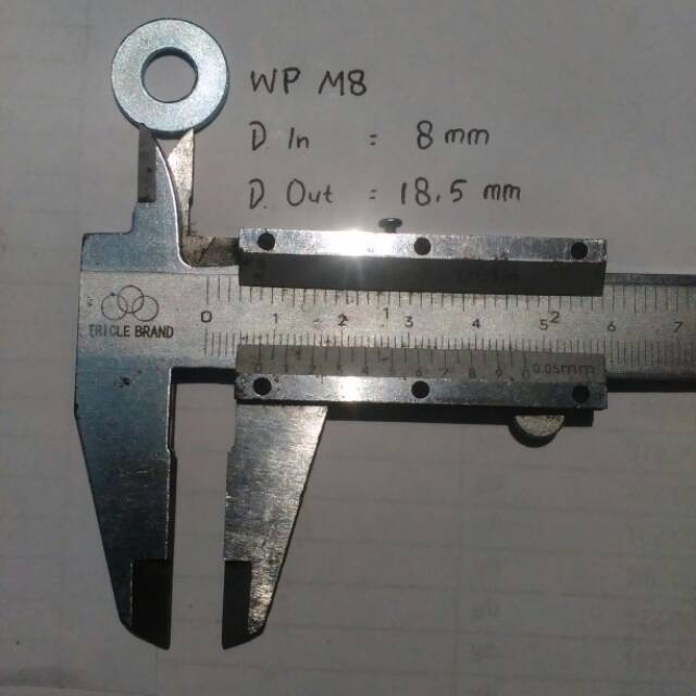 Ring plat m8 tebal (isi 100 pcs)