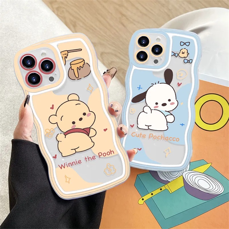 Casing Soft Case Silikon Transparan Motif Kartun Anjing Untuk iPhone 14 / 13 / 12 / 11 Pro Max / X / Xr / Xs Max / 8 / 7 / 6 / 6s Plus