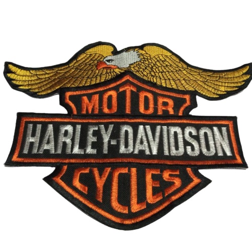 PATCH BORDIR EMBLEM HARLEY DAVIDSON 10 cm X 13 cm