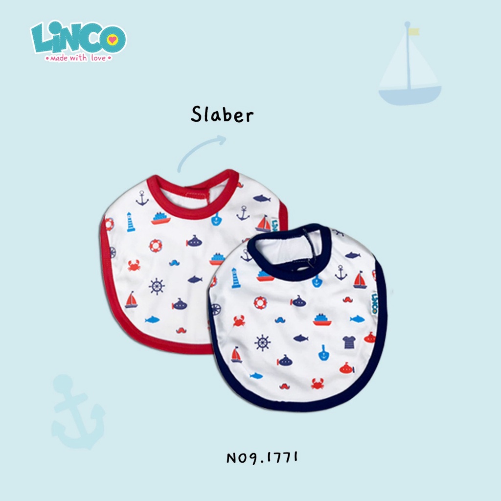 LINCO SLABER CELEMEK MAKAN BAYI / BIB SLABBER BABY / CLEMEK BAYI (HARGA/PCS)