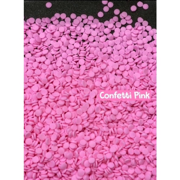 

sprinkle trimit kue confetti pink