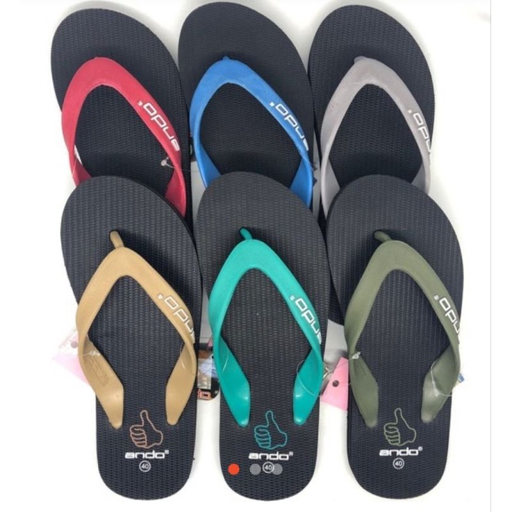 SANDAL ANDO HAWAII LIKE/ ANDO NEON 01 / NEON 02 SANDAL JAPIT TERBARU