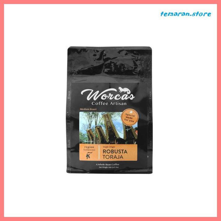 

Kopi- WORCAS Kopi Robusta Toraja 100gr - Medium Roast - KOPI BIJI -Biji-Kopi.